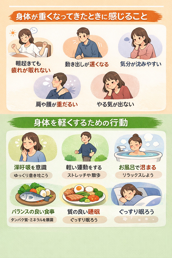 『腰が重くて痛い。どうしたらいい？？』