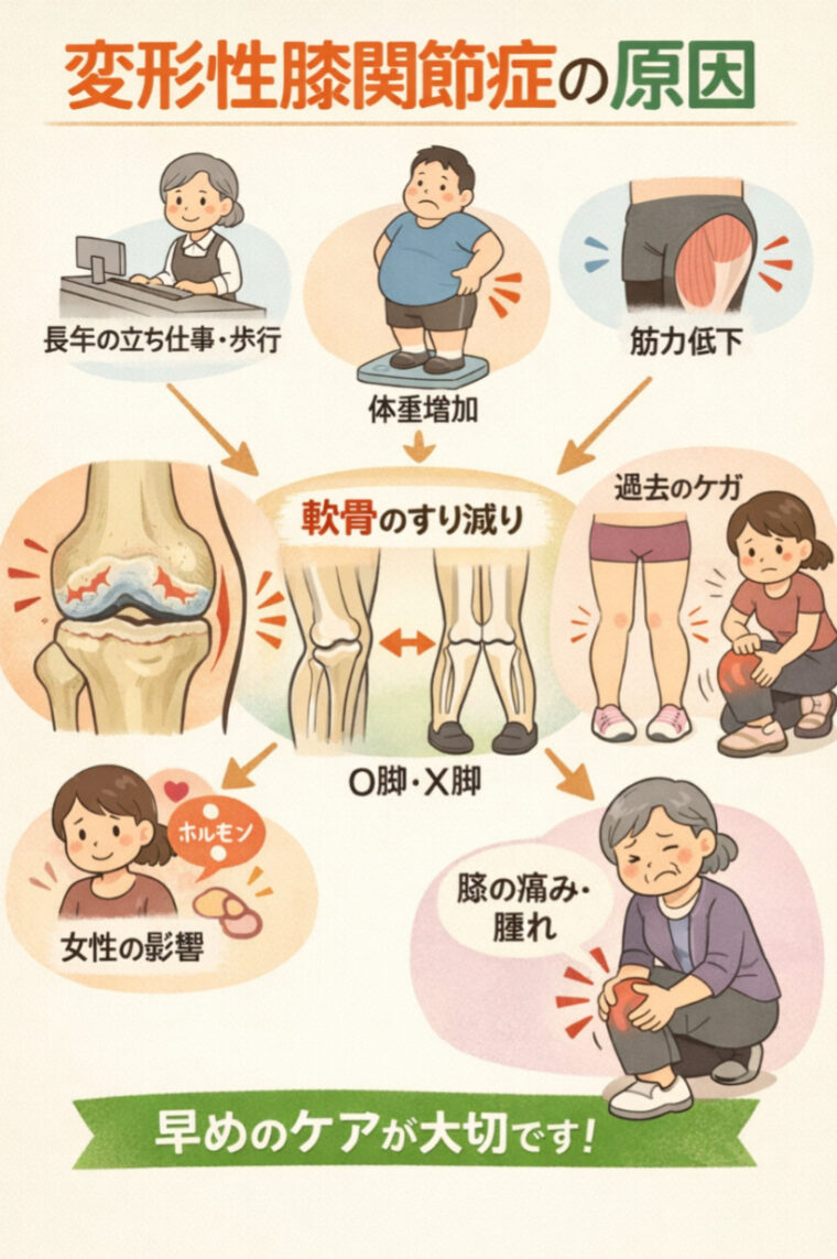 『なんで膝が痛くなるの？？』